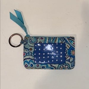 VERA BRADLEY ID COIN PURSE KEYCHAIN